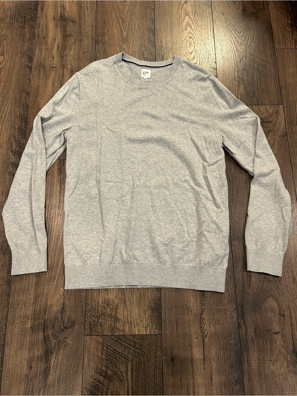 GAP Men's Medium Heather Light Gray Crewneck Sweater